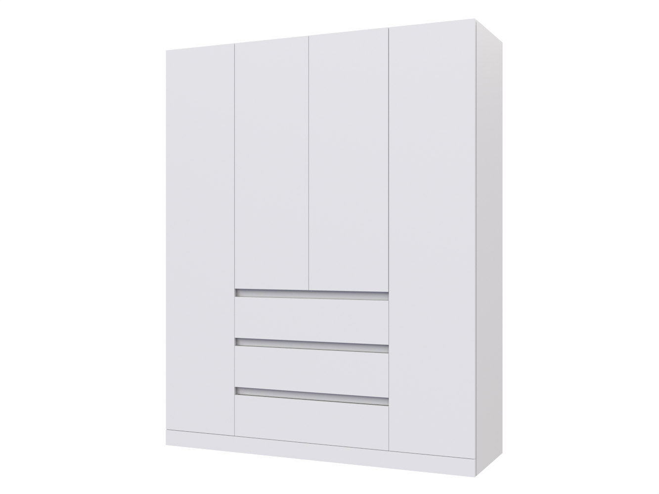 Распашной шкаф Мальм 315 white ИКЕА (IKEA) изображение товара