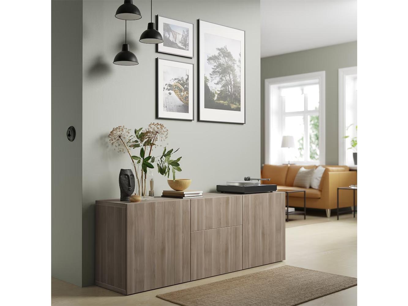 Комод Беста 117 dark beige ИКЕА (IKEA) изображение товара