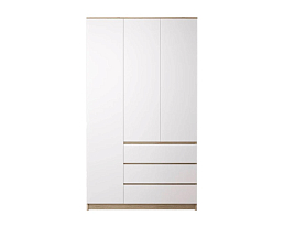 Изображение товара Распашной шкаф Мальм 314 oak white ИКЕА (IKEA) на сайте adeta.ru